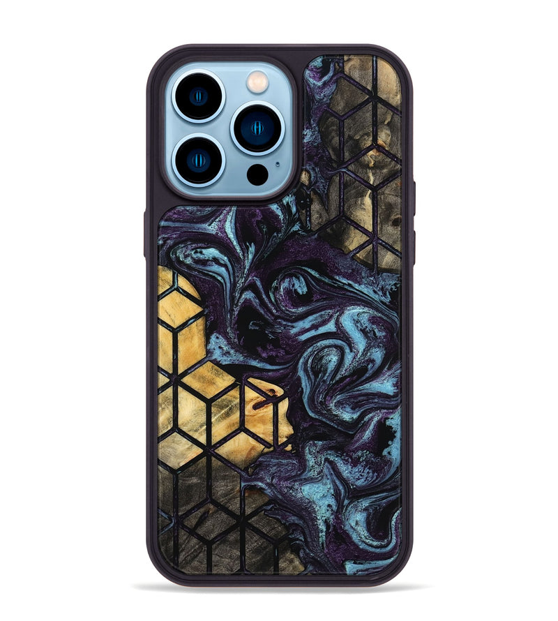 iPhone 14 Pro Max Wood Phone Case - Hillary (Pattern, 799519)