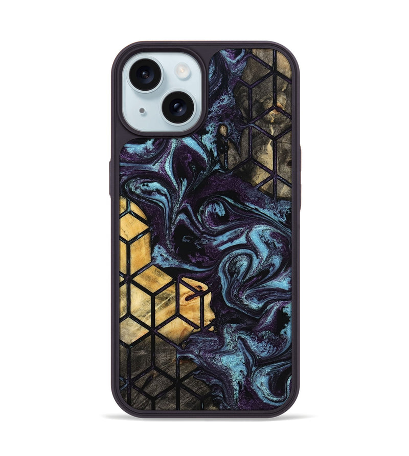 iPhone 15 Wood Phone Case - Hillary (Pattern, 799519)