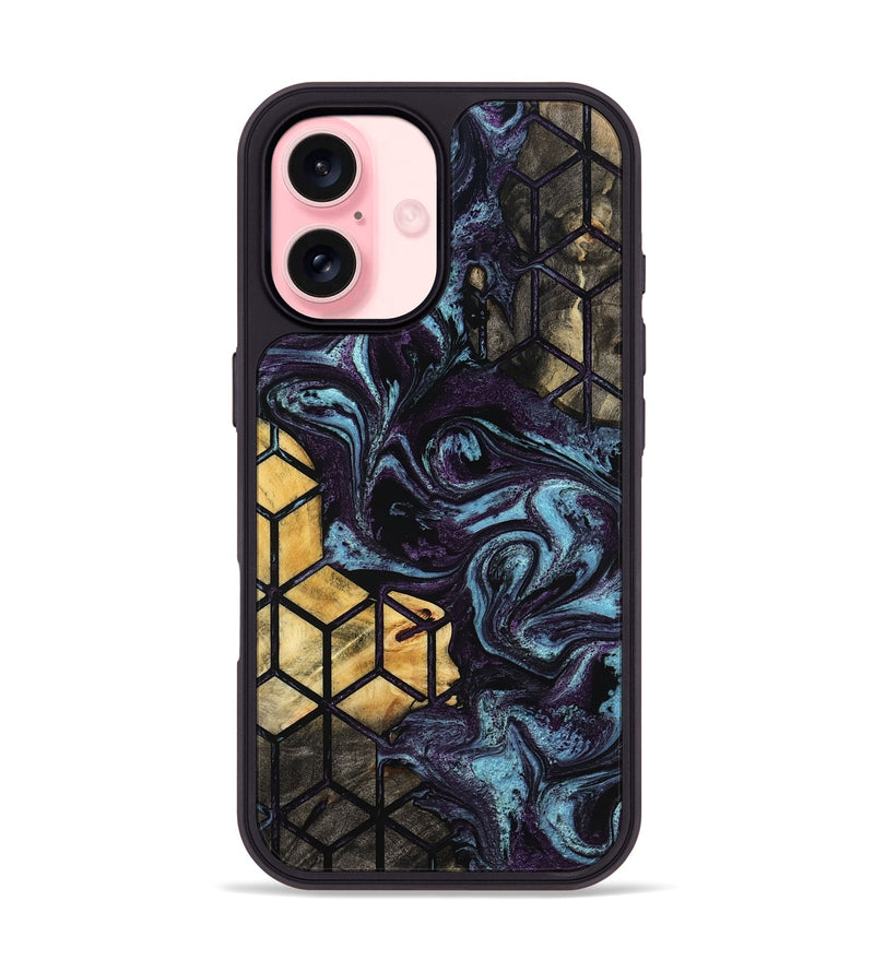 iPhone 16 Wood Phone Case - Hillary (Pattern, 799519)