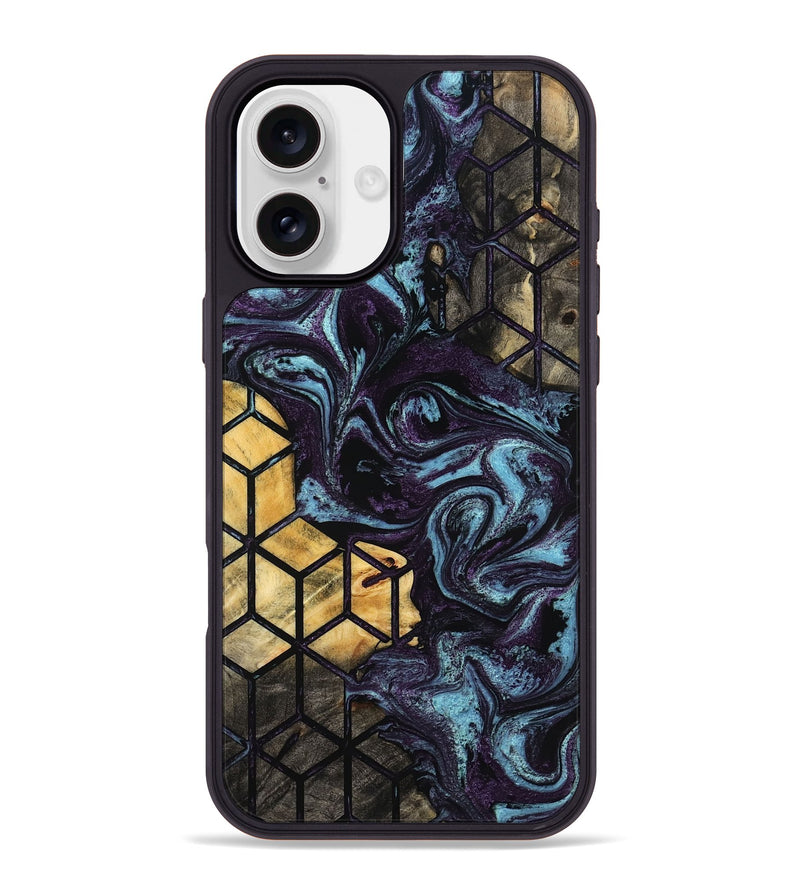 iPhone 16 Plus Wood Phone Case - Hillary (Pattern, 799519)