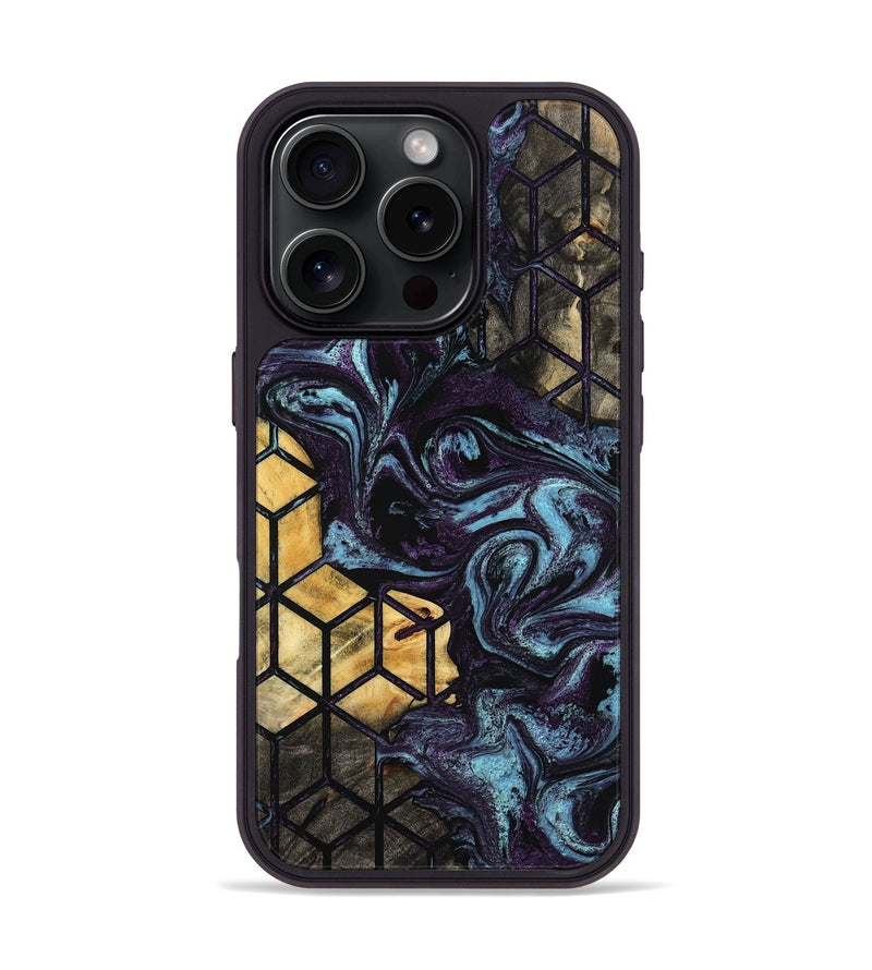 iPhone 16 Pro Wood Phone Case - Hillary (Pattern, 799519)