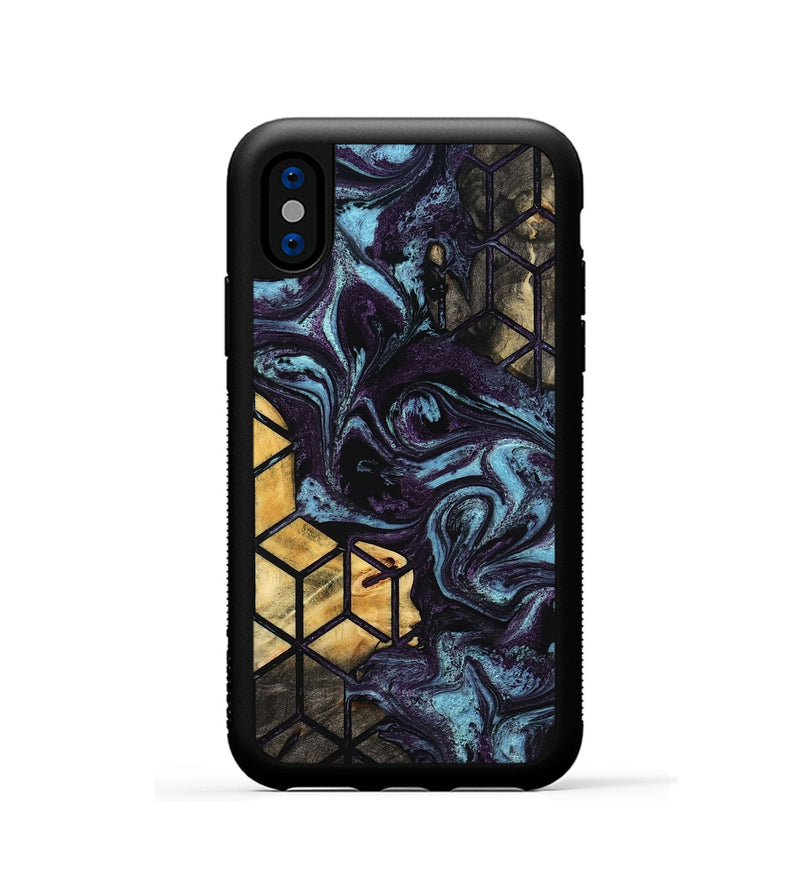 iPhone Xs Wood Phone Case - Hillary (Pattern, 799519)