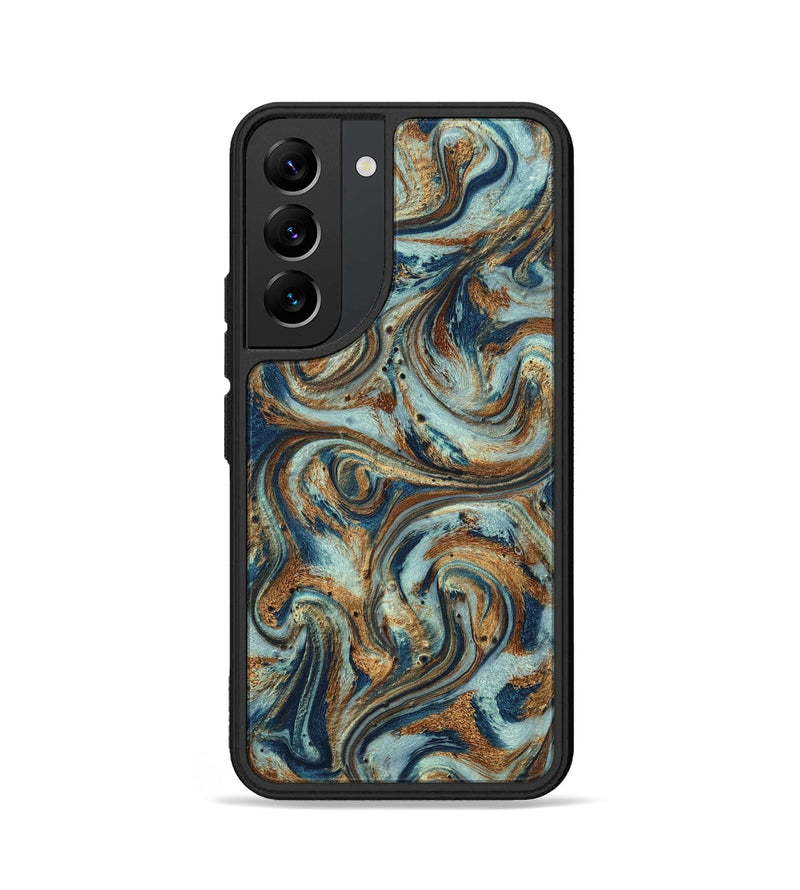 Galaxy S22 ResinArt Phone Case - Otis (Teal & Gold, 799520)