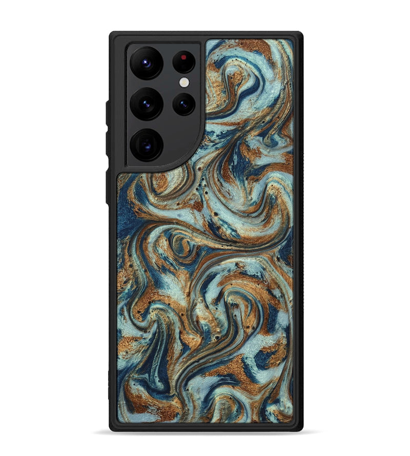 Galaxy S22 Ultra ResinArt Phone Case - Otis (Teal & Gold, 799520)