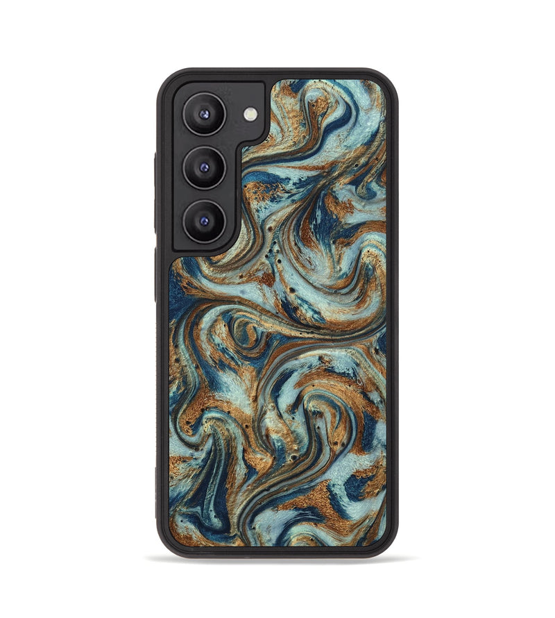 Galaxy S23 ResinArt Phone Case - Otis (Teal & Gold, 799520)