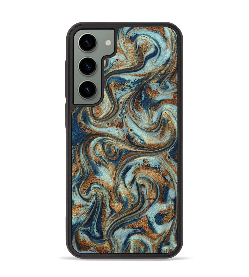 Galaxy S23 Plus ResinArt Phone Case - Otis (Teal & Gold, 799520)