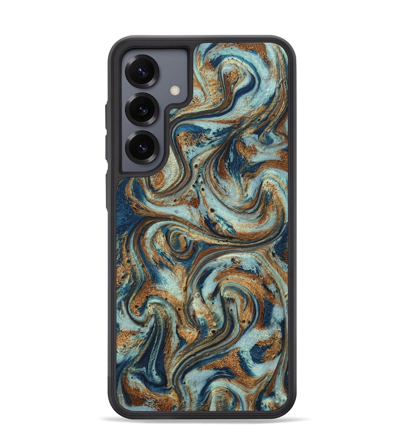 Galaxy S25 Plus ResinArt Phone Case - Otis (Teal & Gold, 799520)