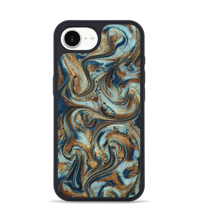 iPhone 16e ResinArt Phone Case - Otis (Teal & Gold, 799520)