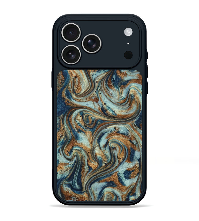 iPhone 17 Pro Max ResinArt Phone Case - Otis (Teal & Gold, 799520)