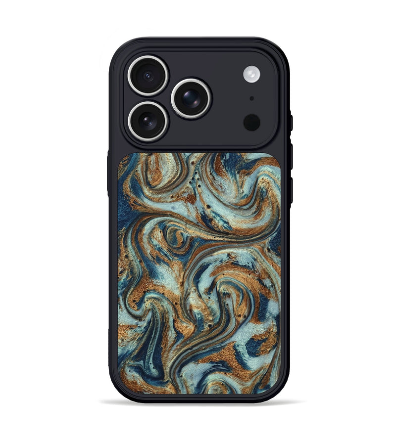 iPhone 17 Pro ResinArt Phone Case - Otis (Teal & Gold, 799520)