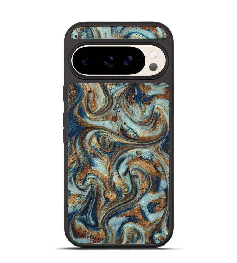 Pixel 10 ResinArt Phone Case - Otis (Teal & Gold, 799520)