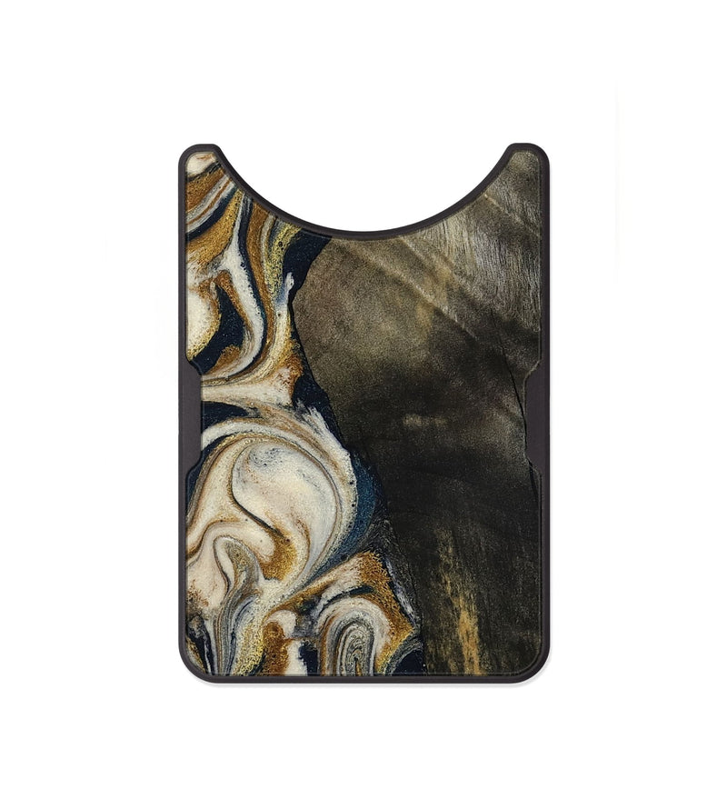 Alloy Wood Wallet - Errol (Teal & Gold, 799521)