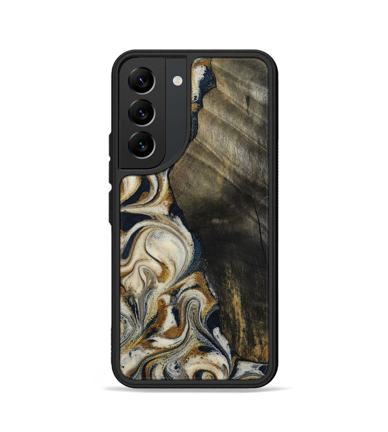 Galaxy S22 Wood Phone Case - Errol (Teal & Gold, 799521)