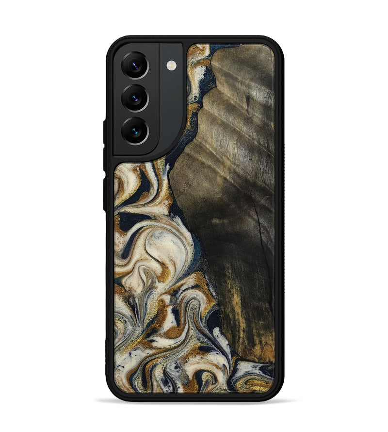 Galaxy S22 Plus Wood Phone Case - Errol (Teal & Gold, 799521)