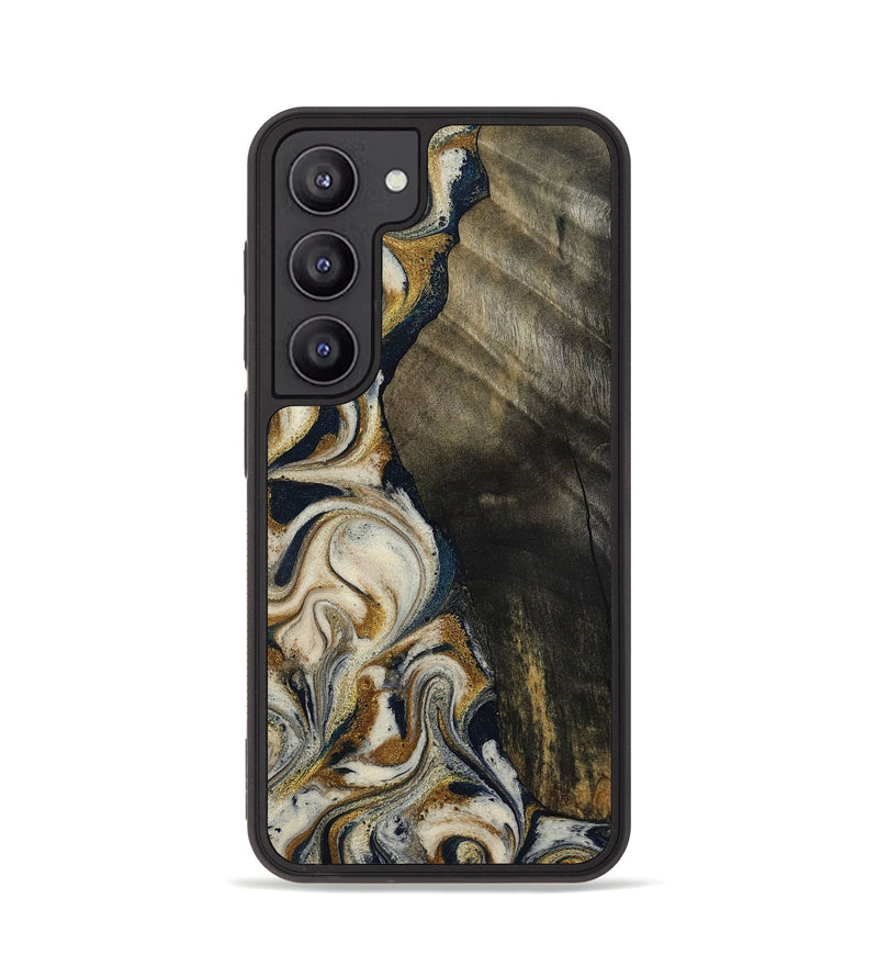 Galaxy S23 Wood Phone Case - Errol (Teal & Gold, 799521)