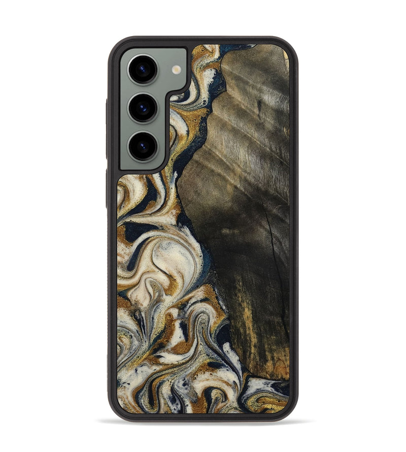 Galaxy S23 Plus Wood Phone Case - Errol (Teal & Gold, 799521)