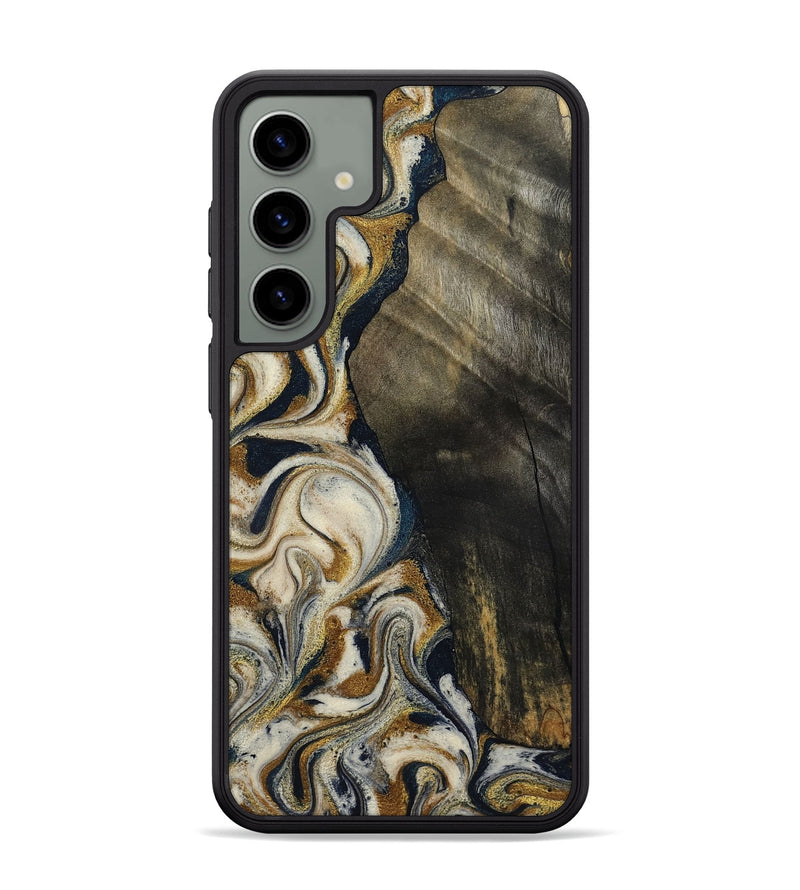 Galaxy S24 Plus Wood Phone Case - Errol (Teal & Gold, 799521)