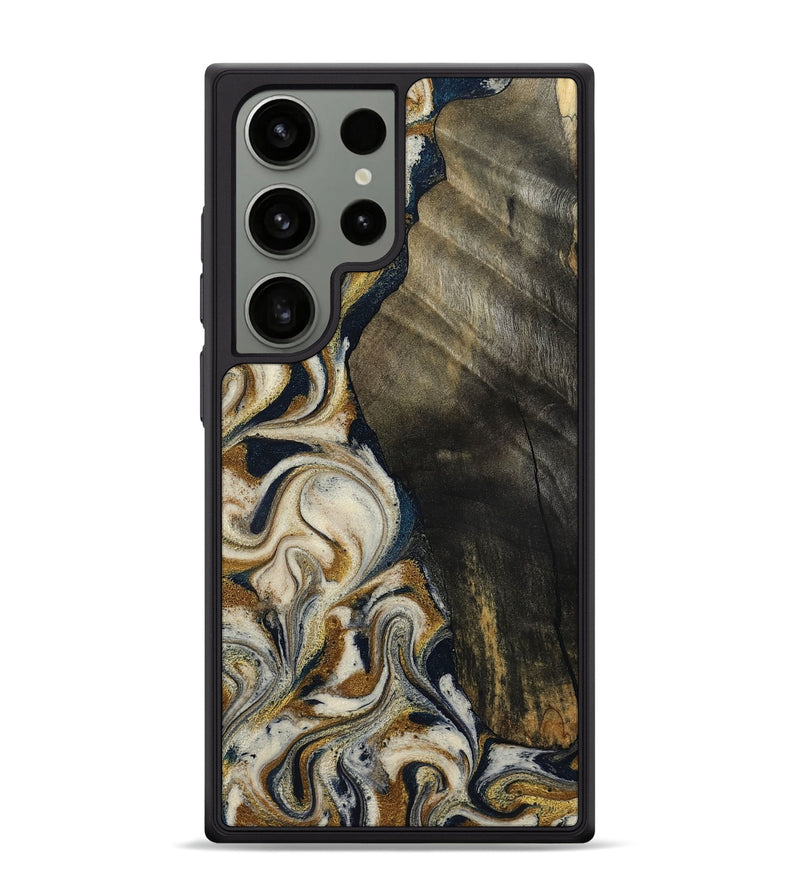 Galaxy S24 Ultra Wood Phone Case - Errol (Teal & Gold, 799521)