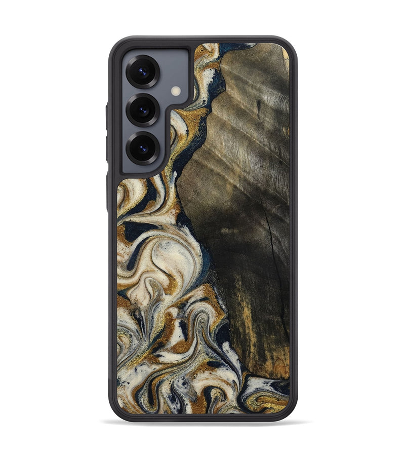 Galaxy S25 Plus Wood Phone Case - Errol (Teal & Gold, 799521)