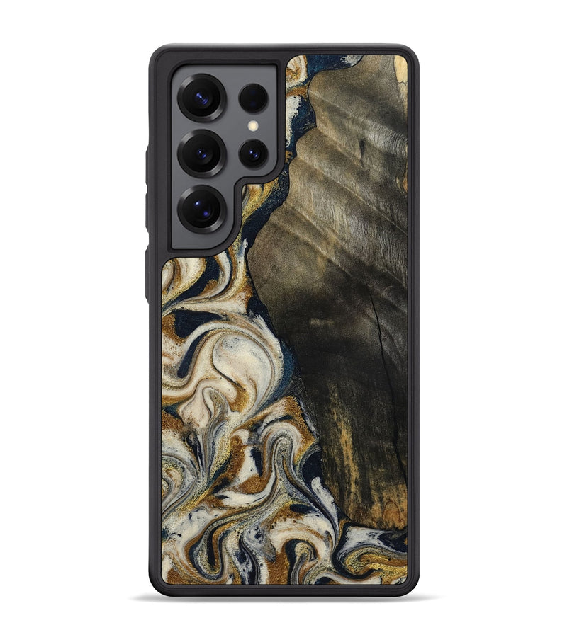 Galaxy S25 Ultra Wood Phone Case - Errol (Teal & Gold, 799521)