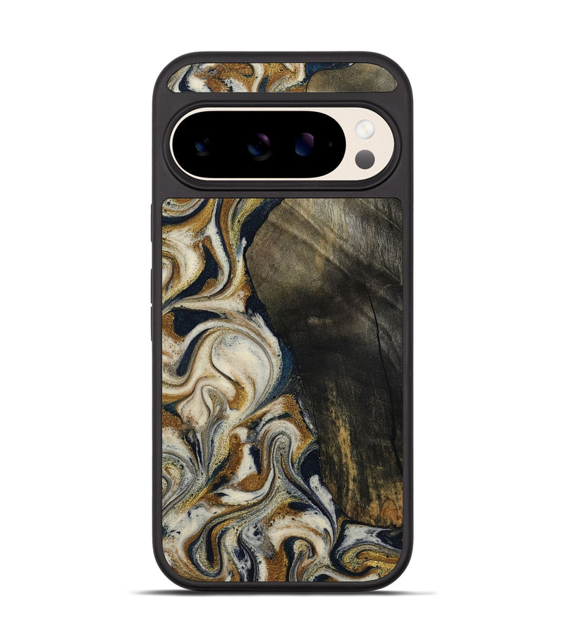 Pixel 10 Wood Phone Case - Errol (Teal & Gold, 799521)