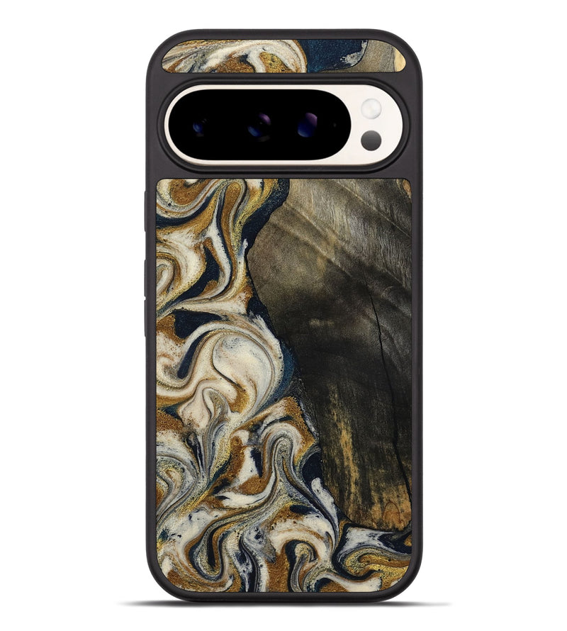 Pixel 9 Pro XL Wood Phone Case - Errol (Teal & Gold, 799521)