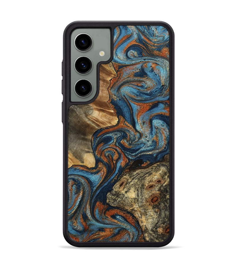 Galaxy S24 Plus Wood Phone Case - Laura (Teal & Gold, 799523)