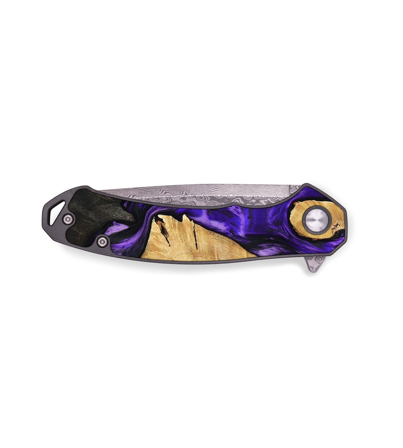 EDC Wood Pocket Knife - Aron (Purple, 799525)