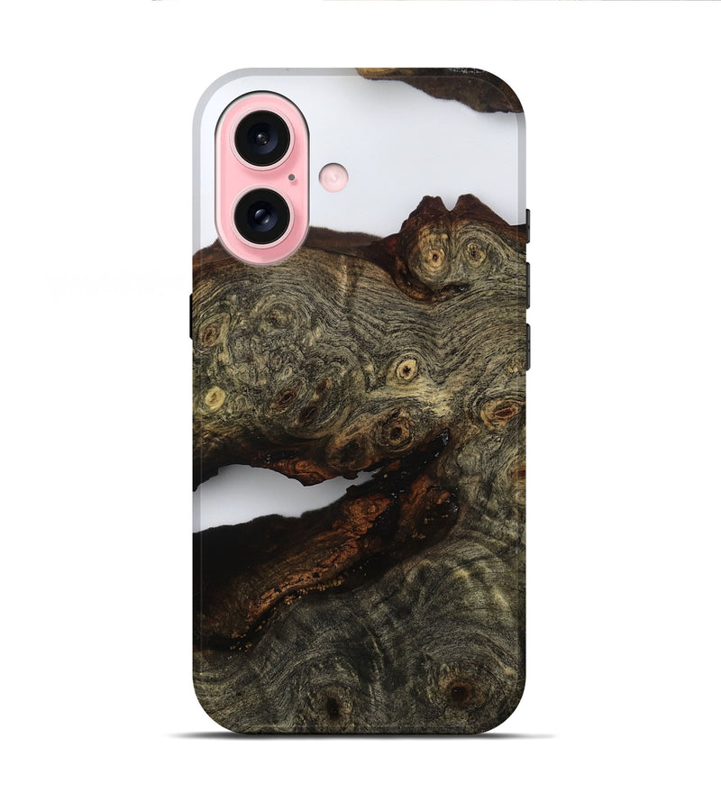 iPhone 16 Wood Live Edge Phone Case - Sherri (Clear, 799526)