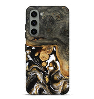 Galaxy S23 Plus Wood Live Edge Phone Case - Cullen (Black & White, 799527)