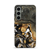 Galaxy S24 Wood Live Edge Phone Case - Cullen (Black & White, 799527)