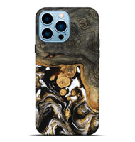 iPhone 14 Pro Max Wood Live Edge Phone Case - Cullen (Black & White, 799527)