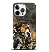 iPhone 15 Pro Max Wood Live Edge Phone Case - Cullen (Black & White, 799527)