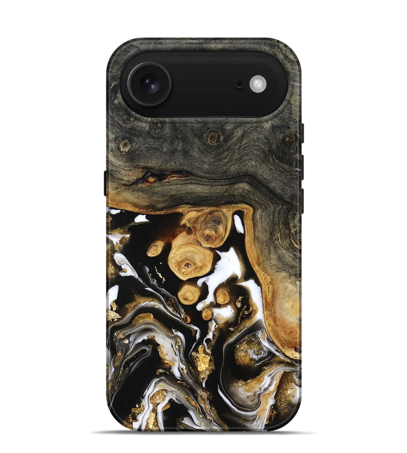 iPhone 17 Air Wood Live Edge Phone Case - Cullen (Black & White, 799527)