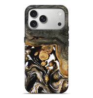 iPhone 17 Pro Max Wood Live Edge Phone Case - Cullen (Black & White, 799527)