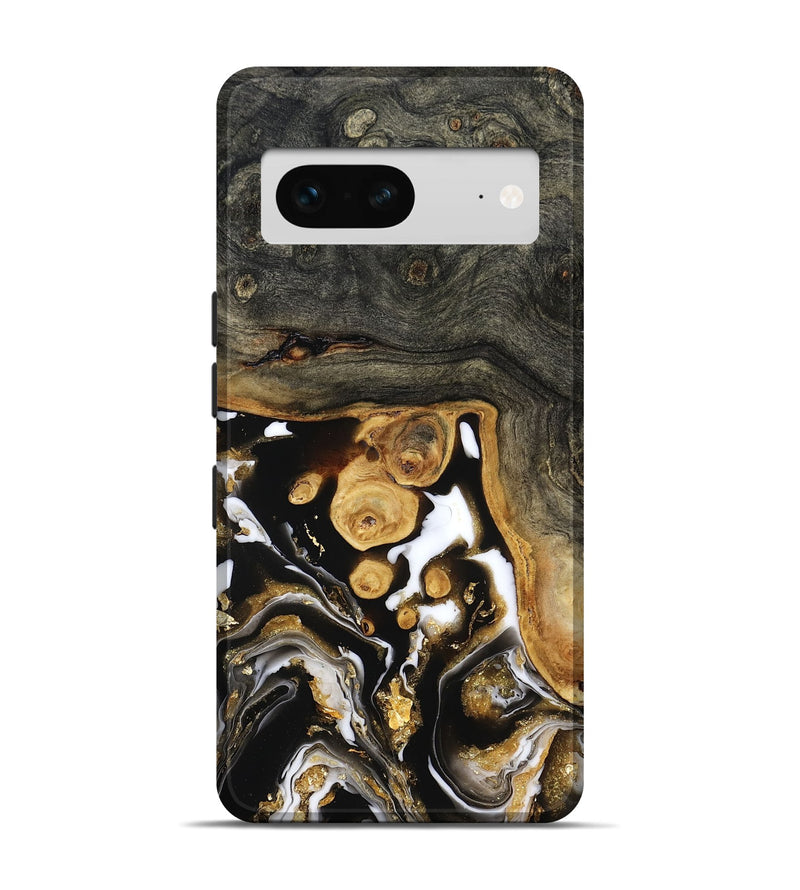 Pixel 7 Wood Live Edge Phone Case - Cullen (Black & White, 799527)