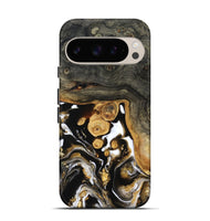 Pixel 9 Wood Live Edge Phone Case - Cullen (Black & White, 799527)