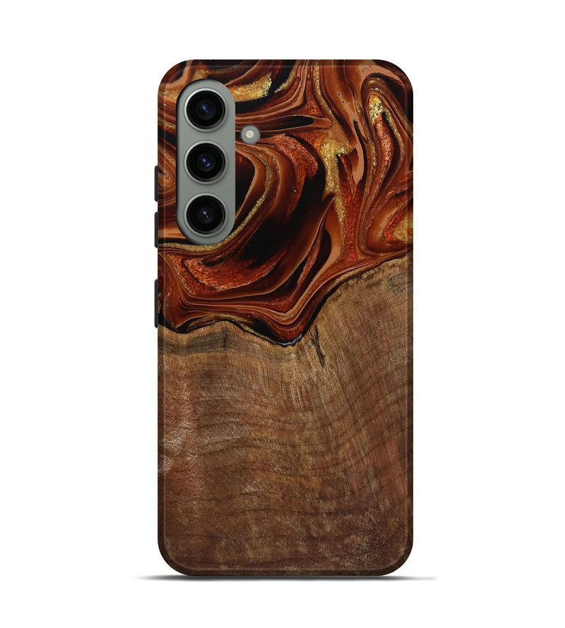 Galaxy S24 Wood Live Edge Phone Case - Roxane (Red, 799528)