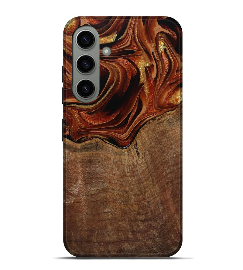 Galaxy S24 Plus Wood Live Edge Phone Case - Roxane (Red, 799528)