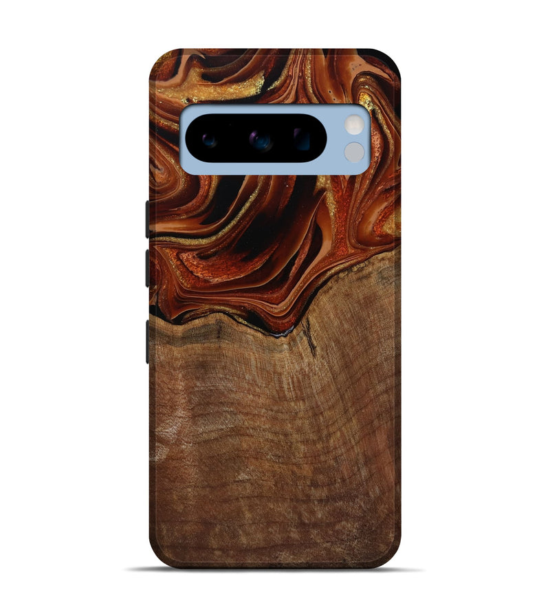 Pixel 8 Pro Wood Live Edge Phone Case - Roxane (Red, 799528)