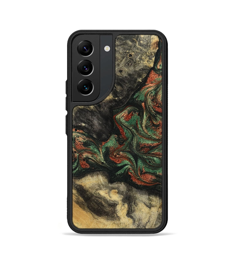 Galaxy S22 Wood Phone Case - Eliseo (Green, 799533)