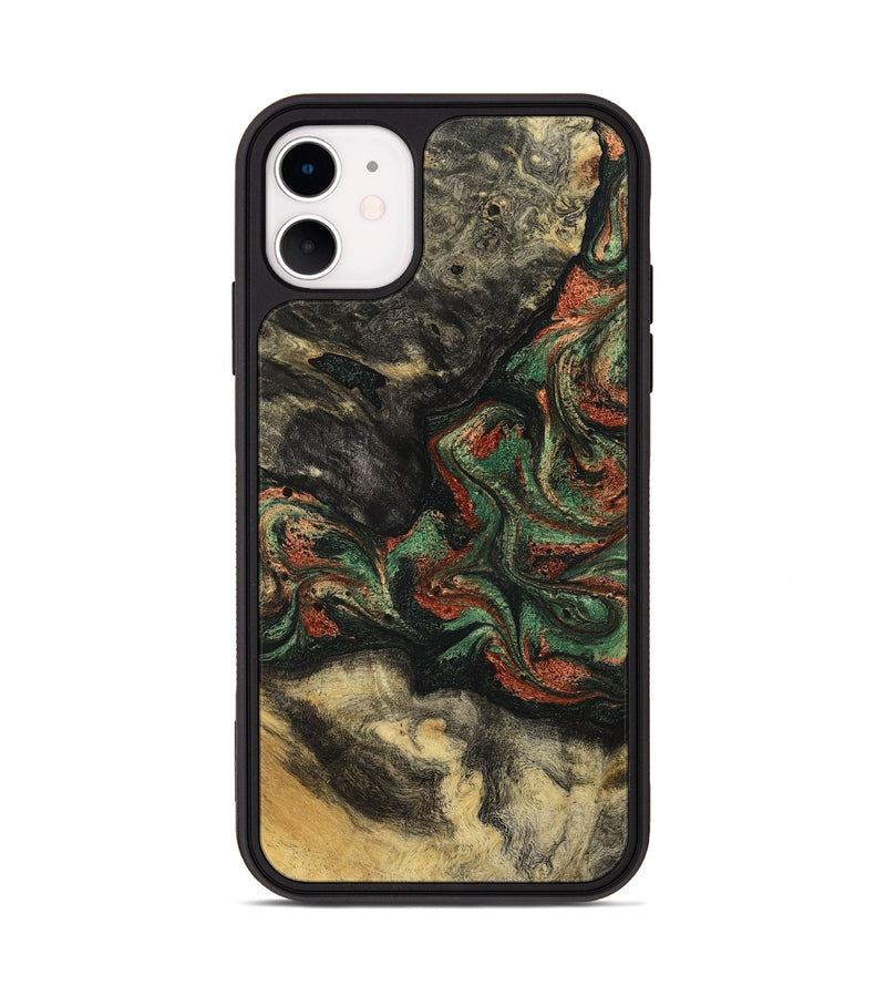 iPhone 11 Wood Phone Case - Eliseo (Green, 799533)