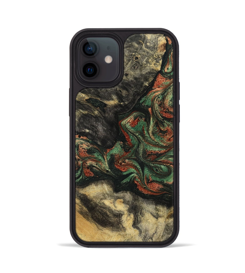 iPhone 12 Wood Phone Case - Eliseo (Green, 799533)