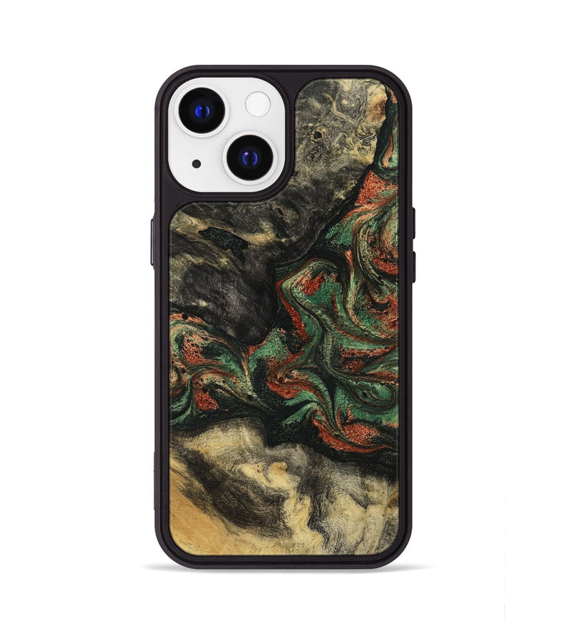iPhone 13 Wood Phone Case - Eliseo (Green, 799533)