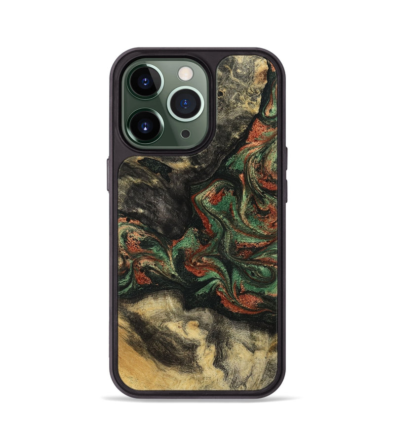 iPhone 13 Pro Wood Phone Case - Eliseo (Green, 799533)