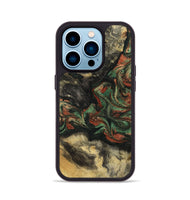 iPhone 14 Pro Wood Phone Case - Eliseo (Green, 799533)