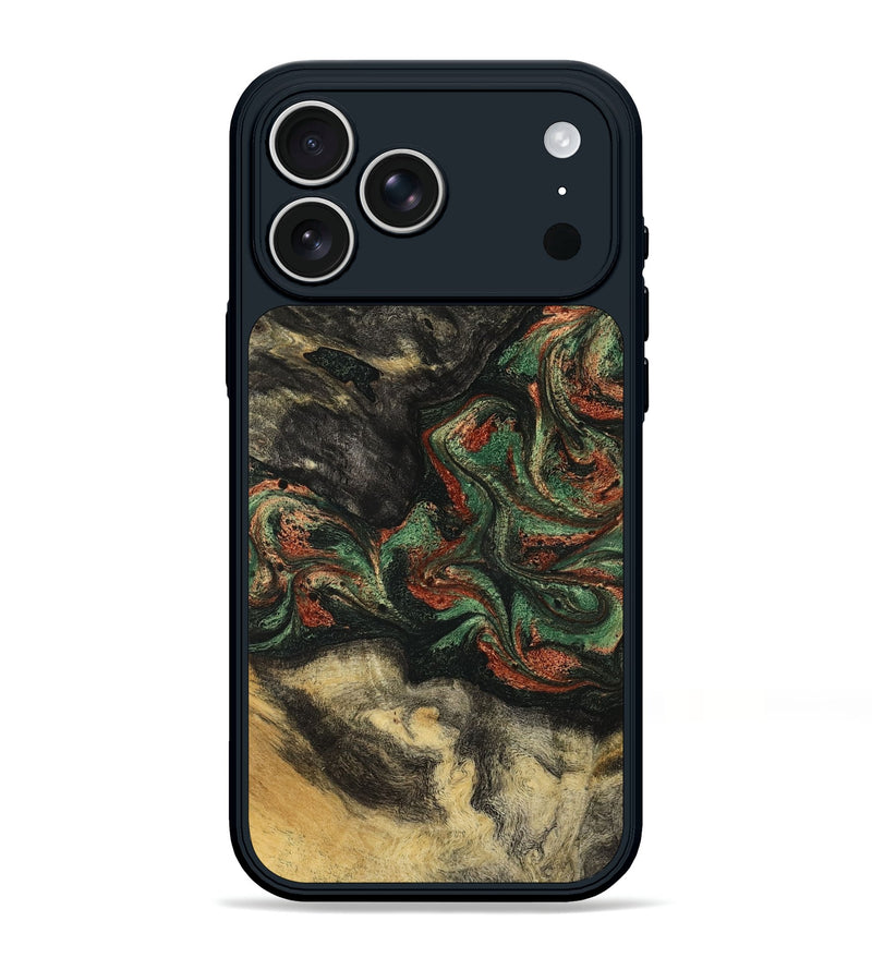 iPhone 17 Pro Max Wood Phone Case - Eliseo (Green, 799533)