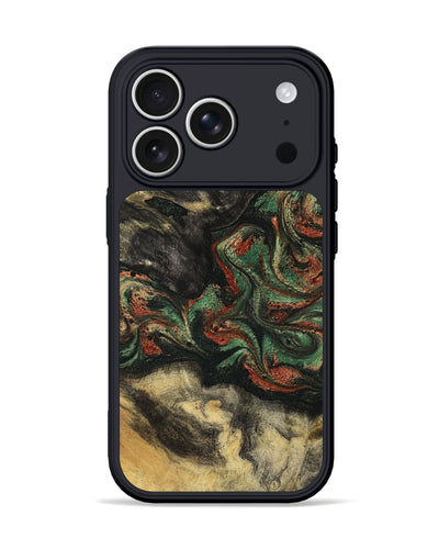 iPhone 17 Pro Wood Phone Case - Eliseo (Green, 799533)