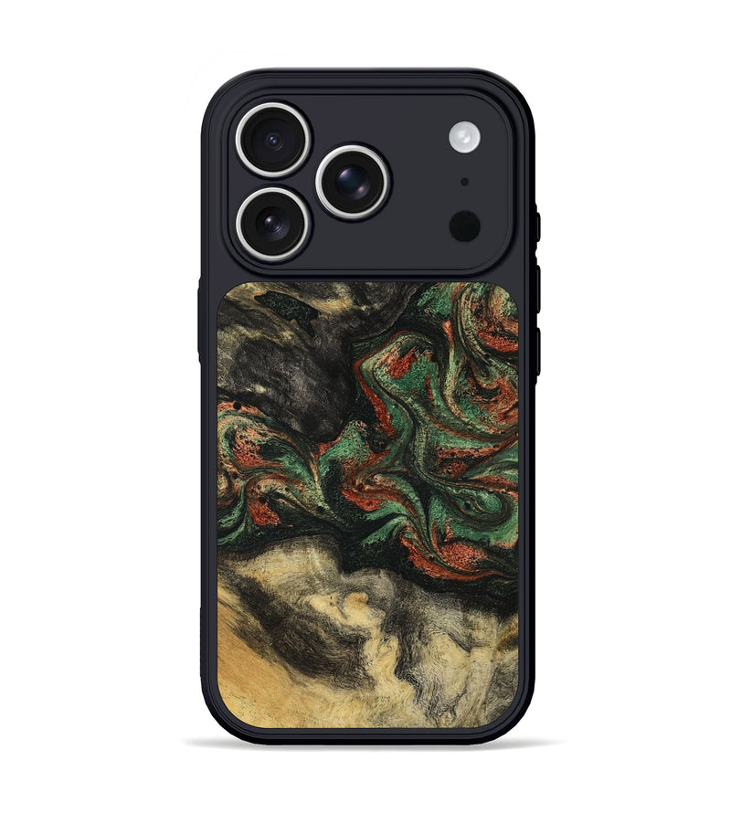 iPhone 17 Pro Wood Phone Case - Eliseo (Green, 799533)