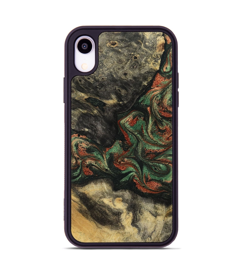 iPhone Xr Wood Phone Case - Eliseo (Green, 799533)